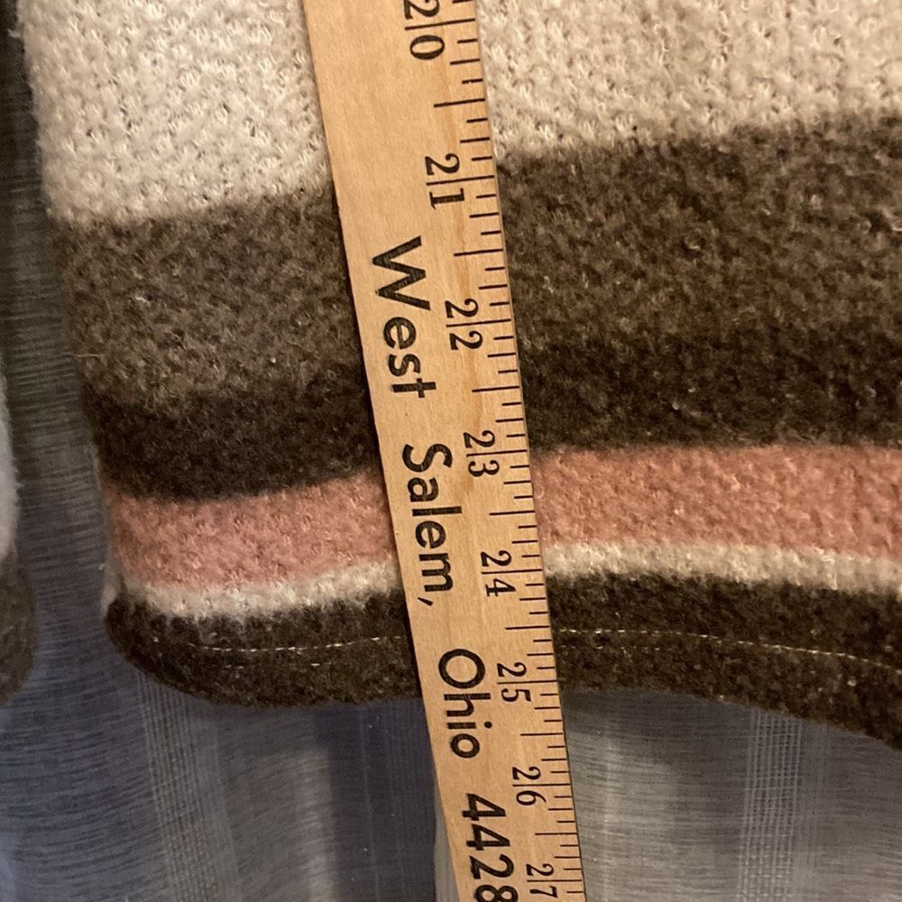 143 Story by Line Up Soft High Turtle Neck/Cowl Neck Striped Sweater - Picture 13 of 14